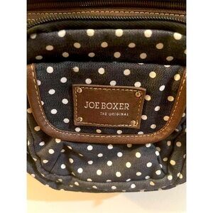 Joe Boxer Women's Polka Dot Crossbody Bag Black & White Casual Small